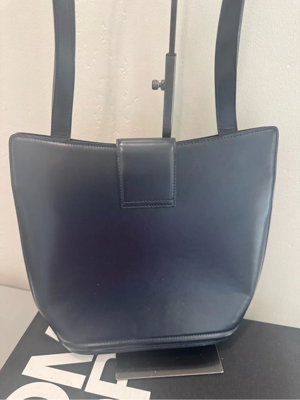 Bally Black Shoulder Bag with Gold B Logo